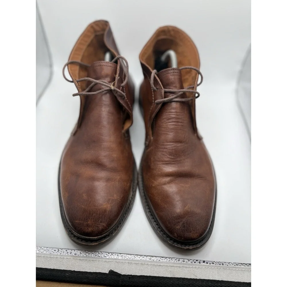 Frye Mens Brown Leather Paul Chukka Boots‎ Laced Size 11D Ankle